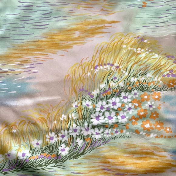 Vintage 1970's Women's Polyester  Long Sleeve Maxi - Picture 5 of 6